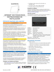 Garmin GPSMAP 8X22 Instrucciones De Instalación