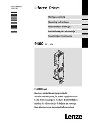 Lenze E94AZPP04 Serie Instrucciones Para El Montaje