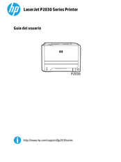 HP LaserJet P2030 Serie Guia Del Usuario