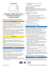 Garmin GPSMAP 10X2 Serie Instrucciones De Instalación