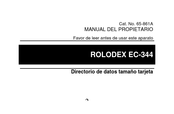 Rolodex EC-344 Manual Del Propietário