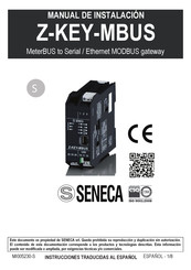 Seneca Z-KEY-MBUS Manual De Instalación