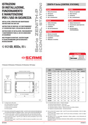 Scame 644.0220 Instrucciones De Instalación, Funcionamiento Y Mantenimiento Para El Uso En Condiciones De Seguridad