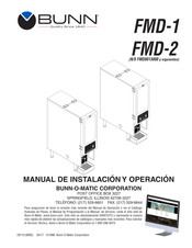 Bunn FMD-1 Manual De Instalación Y Operación