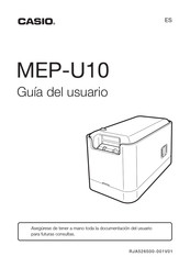 Casio MEP-U10 Guia Del Usuario