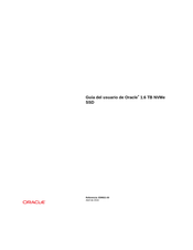 Oracle 1.6 TB NVMe Guia Del Usuario