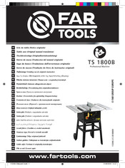 Far Tools TS 1800B Traducción Del Manual Original