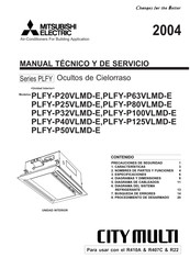 Mitsubishi Electric CITY MULTI PLFY Serie Manual Técnico Y De Servicio