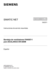 Siemens SIMATIC NET FAN597-1 Instrucciones De Servicio Resumidas