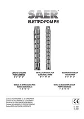 SAER Elettropompe S-181 B 8 Manual De Istrucciones