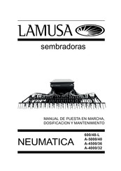 Lamusa NEUMATICA A-4000/32 Manual De Puesta En Marcha, Dosificacion Y Mantenimiento