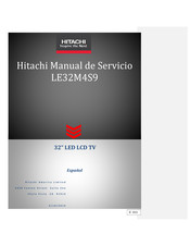 Hitachi LE32M4S9 Manual De Servicio