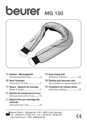 Beurer MG 150 Instrucciones Para El Uso