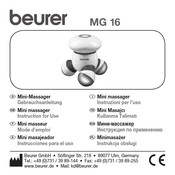 Beurer MG 16 Instrucciones Para El Uso