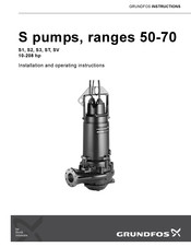 Grundfos SV10-208 hp Instrucciones De Instalación Y Funcionamiento