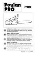 Poulan Pro PP3440 Manual De Instrucciones