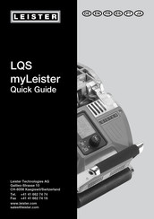 Leister GEOSTAR G5 Instrucciones De Servicio
