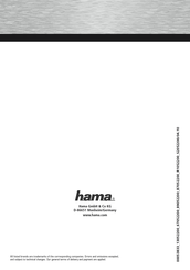 Hama Slimline SL 710 Instrucciones De Uso