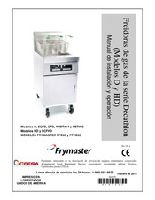 Manitowoc FRYMASTER FPD65 Manual De Instalación Y Operación