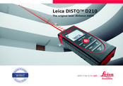 Leica Geosystems DISTO D210 Manual Del Usario