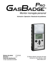 Industrial Scientific GasBadge Pro Guía De Resolución De Problemas