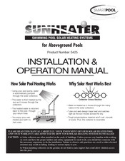 SmartPool SUNHEATER S425 Manual De Instalación Y Operación