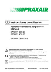 Praxair SATURN DRIVE 41L Instrucciones De Utilizacion