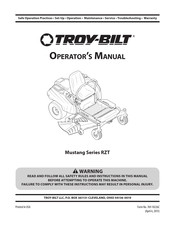 Troy-Bilt Mustang Series RZT Manual Del Operador