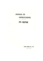 Yaesu Musen FT-107M Manual De Instrucciones