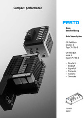 Festo CP-FB6-E Instrucciones Para El Usuario