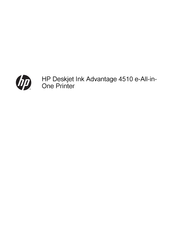 HP Deskjet Ink Advantage 4510 Manual Del Usuario