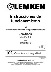 LEMKEN Solitair 8 Instrucciones De Funcionamiento