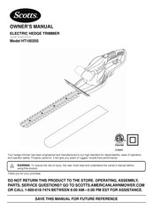 Scotts HT10020S Manual Del Propietário