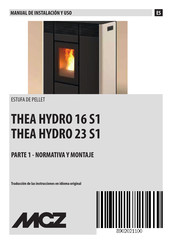 MCZ THEA HYDRO 16 S1 Manual De Instalacion Y Uso