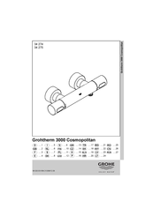 Grohe Grohtherm 3000 Cosmopolitan 34 274 Manual Del Usuario