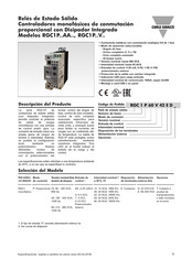 CARLO GAVAZZI RGC1P AA Serie Manual Del Usuario