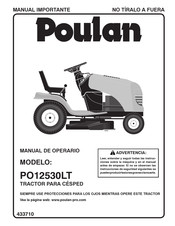 Poulan PO12530LT Manual De Operario