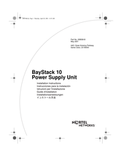 Nortel Networks BayStack 10 Instrucciones Para La Instalación