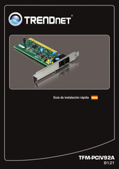 TRENDnet TFM-PCIV92A Guía De Instalación Rápida