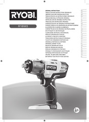 Ryobi R18IW3 Traducción De Las Instrucciones Originales