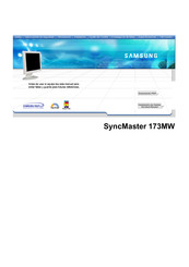 Samsung SyncMaster 173MW Manual De Instrucciones