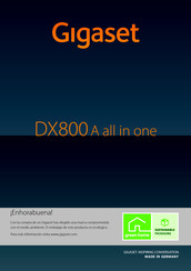 Gigaset DX800A Manual De Instrucciones