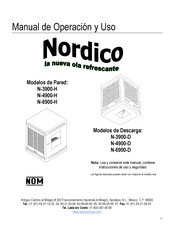 Nordico N-6900-D Manual De Operación Y Uso