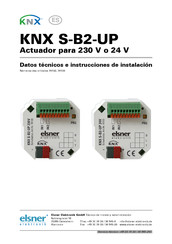 elsner elektronik KNX S-B2-UP Datos Técnicos E Instrucciones De Instalación