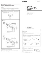 Sony CDX-C6600 Instalación / Conexiones