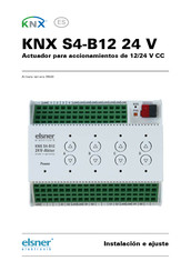 elsner elektronik KNX S4-B12 24 V Instalación E Ajuste