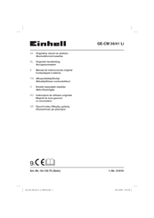 EINHELL GE-CM 36/41 Li Manual De Instrucciones Original