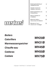 Vetus WH75B Manual De Manejo Y Instrucciones De Instalación