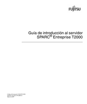 Fujitsu SPARC Enterprise T2000 Guía De Introducción