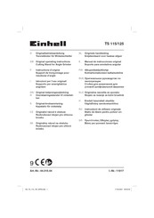 EINHELL TS 115/125 Manual De Instrucciones Original